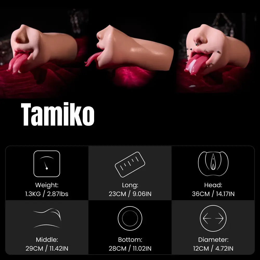 MRLDOLL Tamiko — силиконовый мастурбатор в форме рта — фото 5