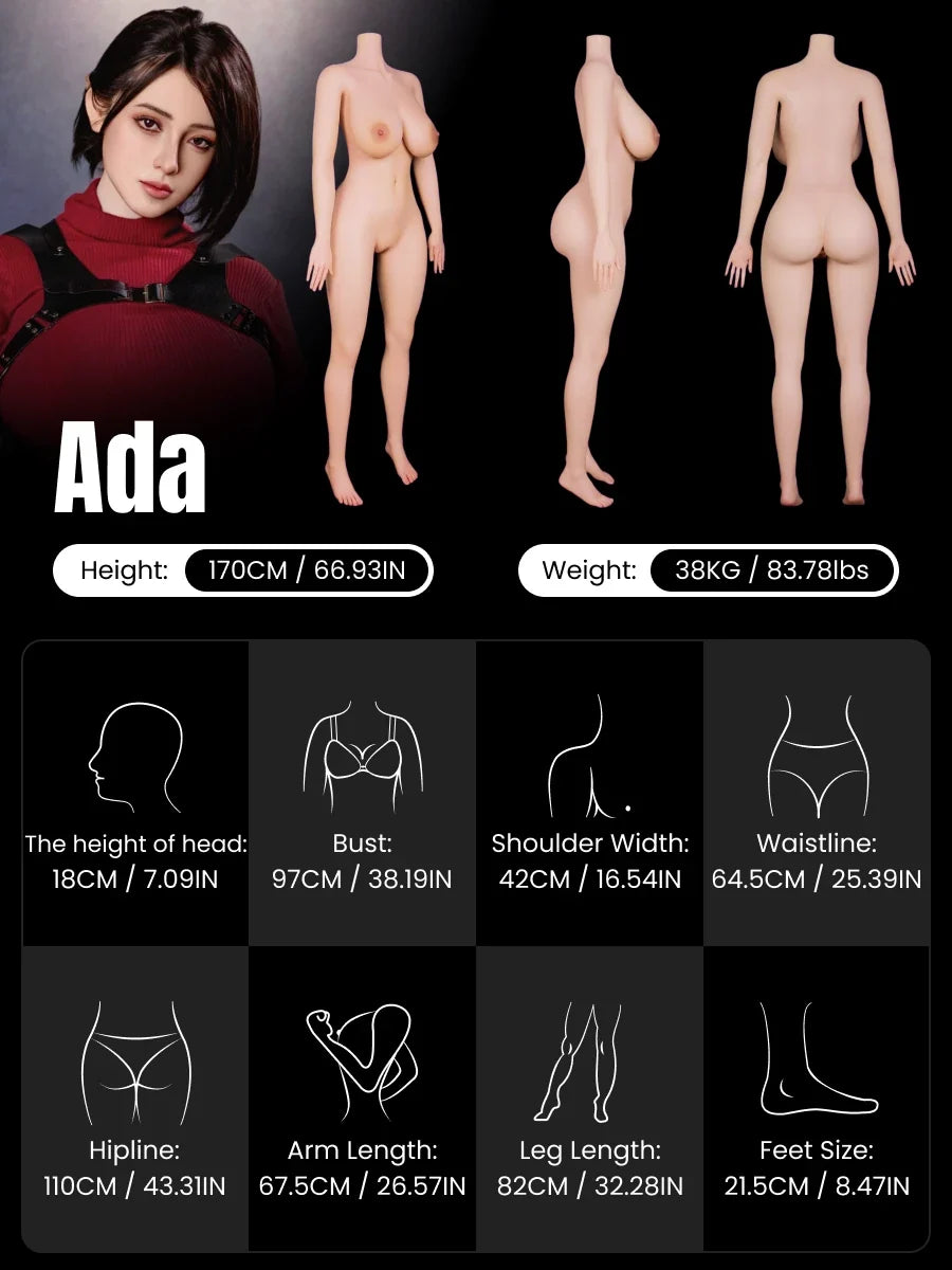MRLDOLL Ada — силиконовая кукла 170 см — фото 10