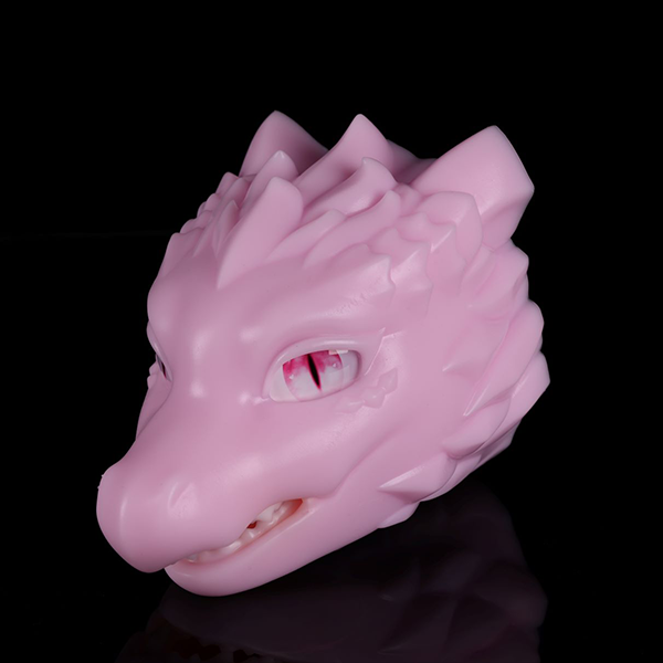 Pink Phosphorosaurus Head — мастурбатор в форме розовой головы дракона — фото 3