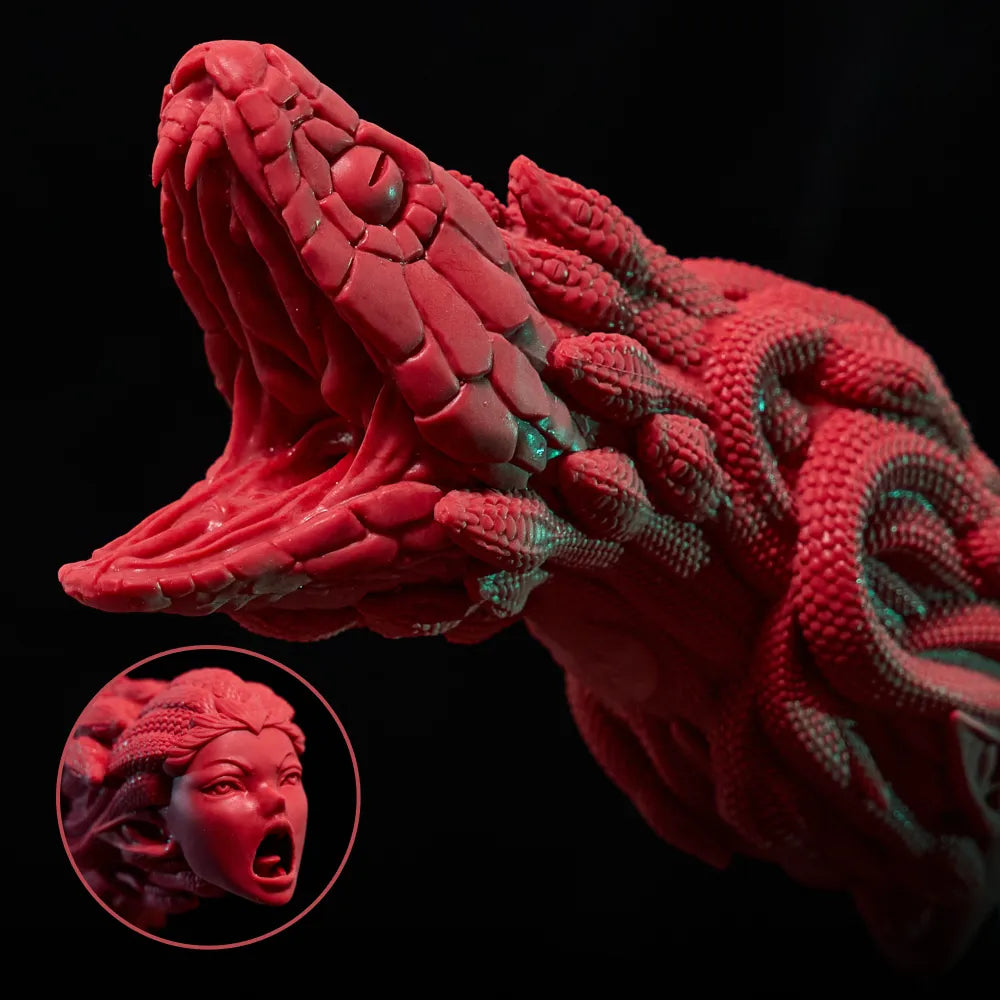 Medusa: фантазийный хентай-мастурбатор онахол ручной работы в образе девушки-змеи — фото 9