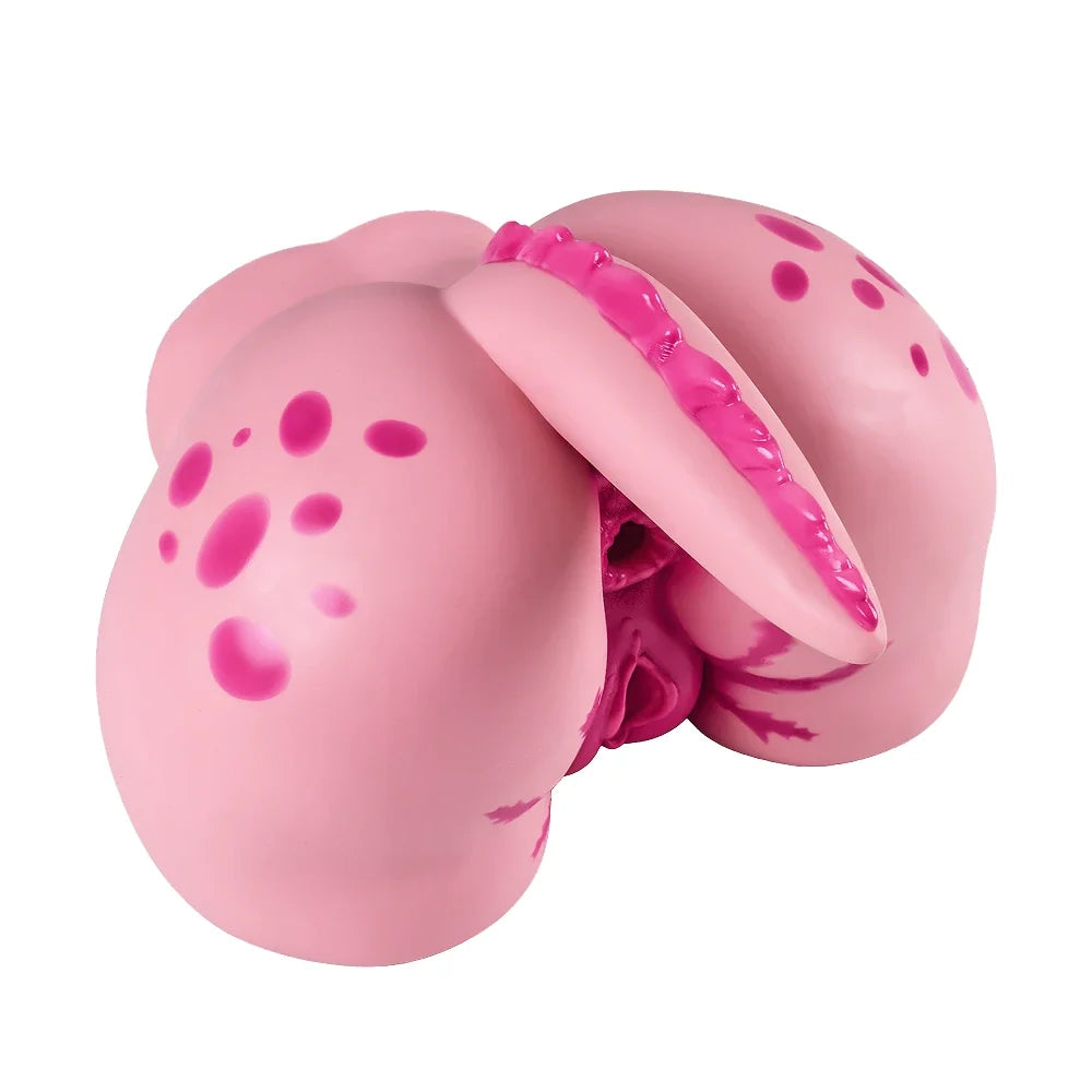Lola — силиконовый торс 18+ в образе аксолотля с тремя отверстиями — фото 6