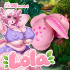 Lola — силиконовый торс 18+ в образе аксолотля с тремя отверстиями — фото 2
